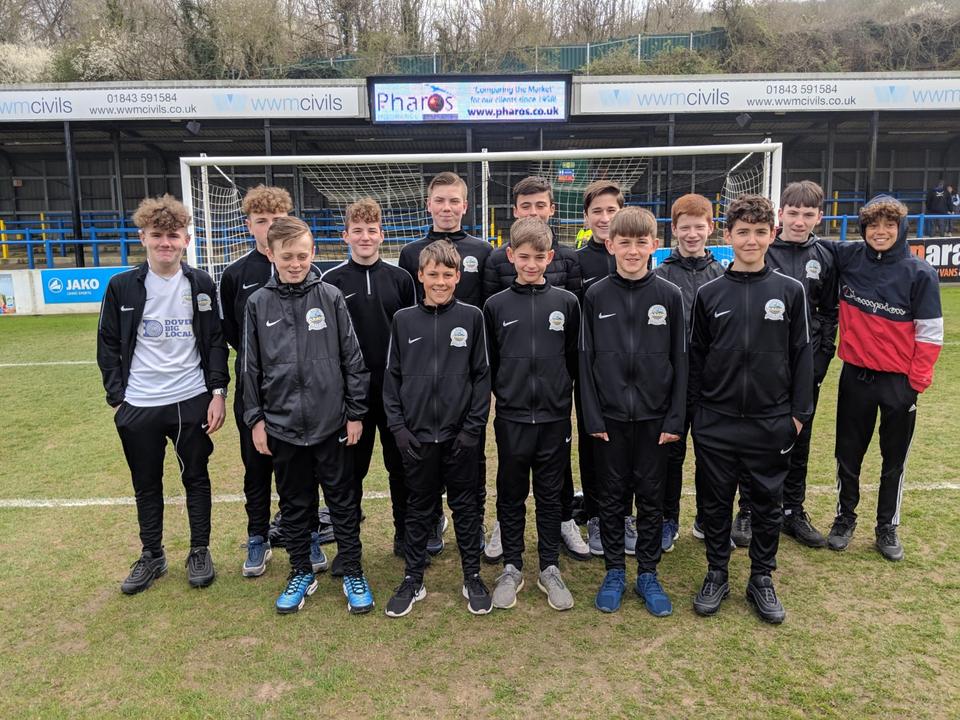 Dover Athletic Under 13s Go to Crabble